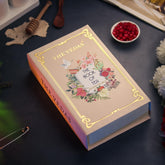 The Vedas Tea Gift Set front view with elegant packaging and colorful teas