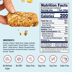 YES Bar Apple Cinnamon bar close-up shows chewy texture and nut-forward nutrition.