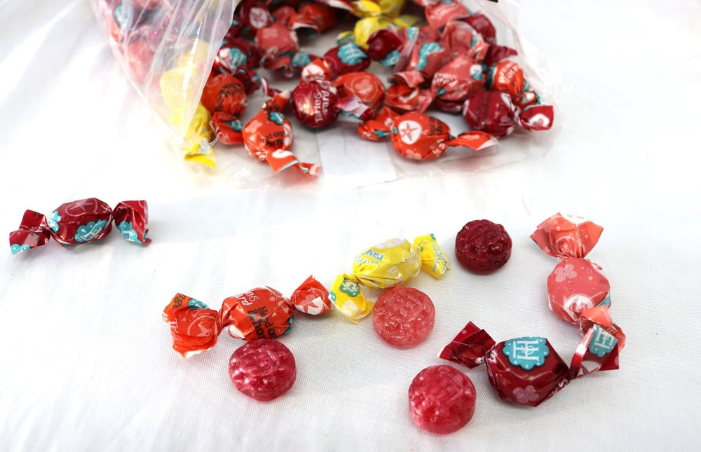 TheCandyCo Organic Hard Candy Assortment pack-front view, ideal for gifting.