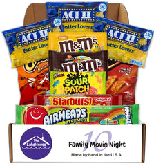 The LakeHouse movie candy popcorn basket, ready for a cozy family movie night.