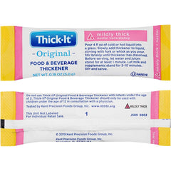 Thick-It Original mixed into hot soup for smoother swallowing.