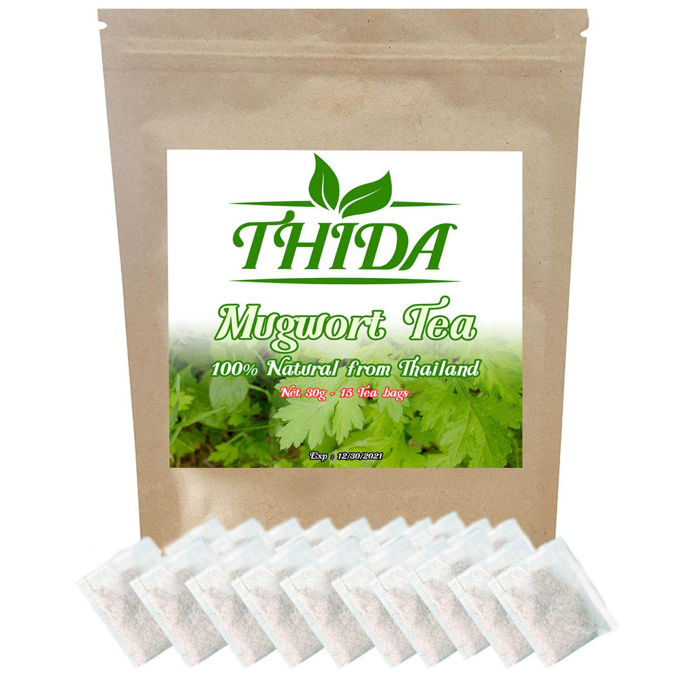 Thida Mugwort Tea packaging with 15 bags for quick brewing.