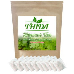 Thida Mugwort Tea packaging with 15 bags for quick brewing.