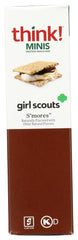 Think! Bar Minis Girl Sct Smore on a plate for quick, on-the-go snacking.