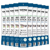 Think Jerky Original Beef Stick 1oz package for on-the-go high-protein snacking.