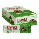 think! Chocolate Mint vegan protein bar packaging for grab-and-go snacking