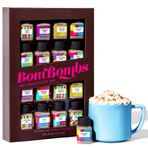 Thoughtfully BomBombs hot chocolate mini bottle set with assorted flavors for a cozy evening treat