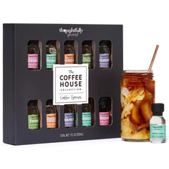 Thoughtfully Gourmet coffee syrup sampler pack for versatile home coffee creations.