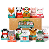 Thoughtfully Gourmet hot chocolate gift set with holiday character packaging for festive gifting