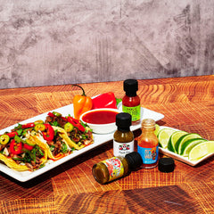 Thoughtfully Gourmet whiskey habanero bottle, bright citrus notes for tacos and burgers.