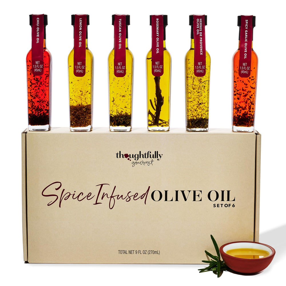 Thoughtfully chili-infused olive oil bottle for vibrant, zesty finishing.