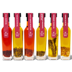 Thoughtfully rosemary-infused olive oil bottle enhances roasted vegetables.