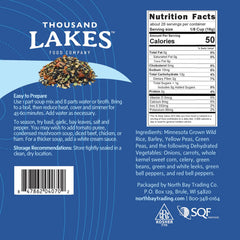 Thousand Lakes Wild Rice Vegetable Dry Mix highlights Minnesota-grown ingredients for cozy vegetable soups.