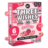 Three Wishes strawberry cereal bowl, gluten-free and protein-rich breakfast option