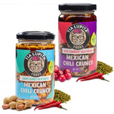 TIA LUPITA Salsa Macha bottle pour highlights bold finishing flavor