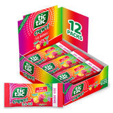 TIC TAC CHEWY! Fruit Adventure package front showing bright colors for on-the-go snacking
