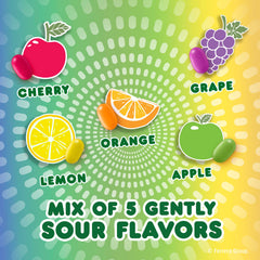 TIC TAC CHEWY Natural colors on each piece, appealingly vibrant and appetizing.