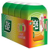 Tic Tac Fruit Adventure 4-bottle pack displayed for convenient on-the-go refreshment.
