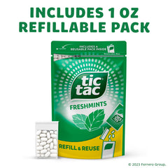 Gluten-free and non-GMO Tic Tac mints for versatile enjoyment.
