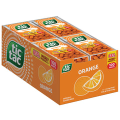 Tic Tac Orange pack front view showing pocket-sized freshness