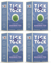 Tick Tock Teas Rooibos Earl Grey tea bags with bergamot aroma for soothing moments