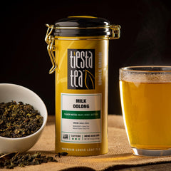 Tiesta Tea Milk Oolong from Anhui showcases natural creamy aroma.