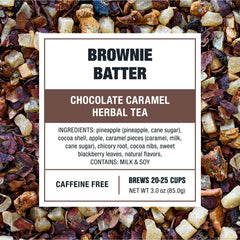 Tiesta Tea Brownie Batter apple and chicory mix close-up suggests depth.