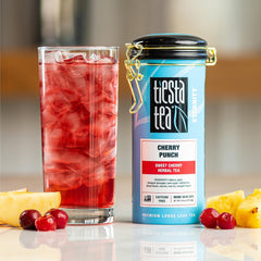 Cherry Punch hot or iced for anytime refreshment from Tiesta Tea.