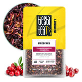 Tiesta Tea cranberry hibiscus rooibos loose leaf blend for bold fruit notes hot or iced