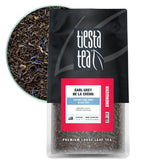 Tiesta Tea Creamy Earl Grey de la Crème bulk pouch preserves freshness for up to 200 cups.