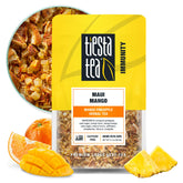 Tiesta Tea Maui Mango loose leaf brew ready to steep for tropical flavor.