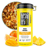 Tiesta Tea Maui Mango loose leaf tea in a tin for fresh tropical flavor