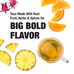 Tiesta Tea Maui Mango steeping session demonstrates easy hot brew