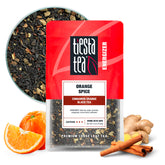 Tiesta Tea Orange Spice loose leaf in resealable pouch for energizing mornings