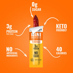 Hardwood-smoked Teriyaki minis from Tillamook for bold savory notes.