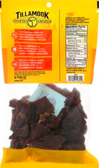 Tillamook Country Smoker Real hardwood smoke beef jerky slices.