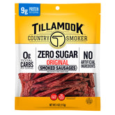 Tillamook Country Smoker zero sugar original sausage pack, keto-friendly on-the-go snack