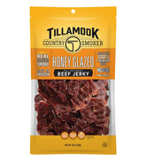 Tillamook Honey Glazed Beef Jerky Pack shows premium beef for a protein-rich snack.