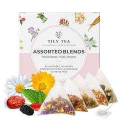 Tily Tea Morning Shine tea bag in mug with uplifting aroma for a bright start