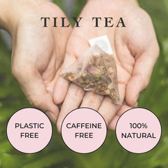 Tily Tea Perfect Pairing with mulberry leaves, bergamot, and jasmine for meals