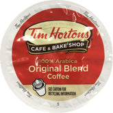 Tim Hortons Original Blend coffee cups in bulk for easy mornings.