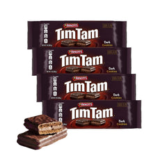 Tim Tam dark chocolate cookies 4-pack front view, great for sharing