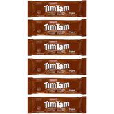 Tim Tam Original chocolate biscuits in a 6-pack for convenient sharing.