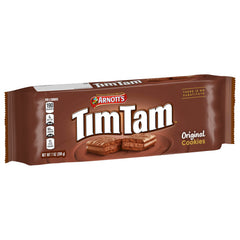 Tim Tam Original shows three indulgent layers of biscuit, cream, and chocolate coating.