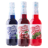Time For Treats cherry syrup bottle pour for quick snow cone topping.