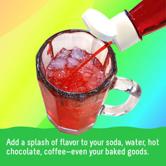 Time For Treats snow cone toppings setup with vibrant syrups.