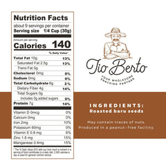 Baru Nuts in a resealable bag highlighting freshness and portability.