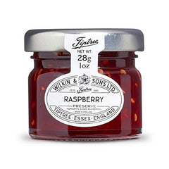 Tiptree Raspberry Preserve Minis on toast for a fruity breakfast treat.