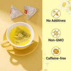 Tiucm Chamomile Tea Bags biodegradable filter highlight eco-friendly packaging and convenience.