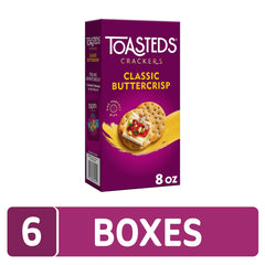 Toasteds Buttercrisp crackers on a party platter ready for grazing